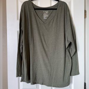 Terra & Sky Long Sleeve Shirt Olive Branch Heather